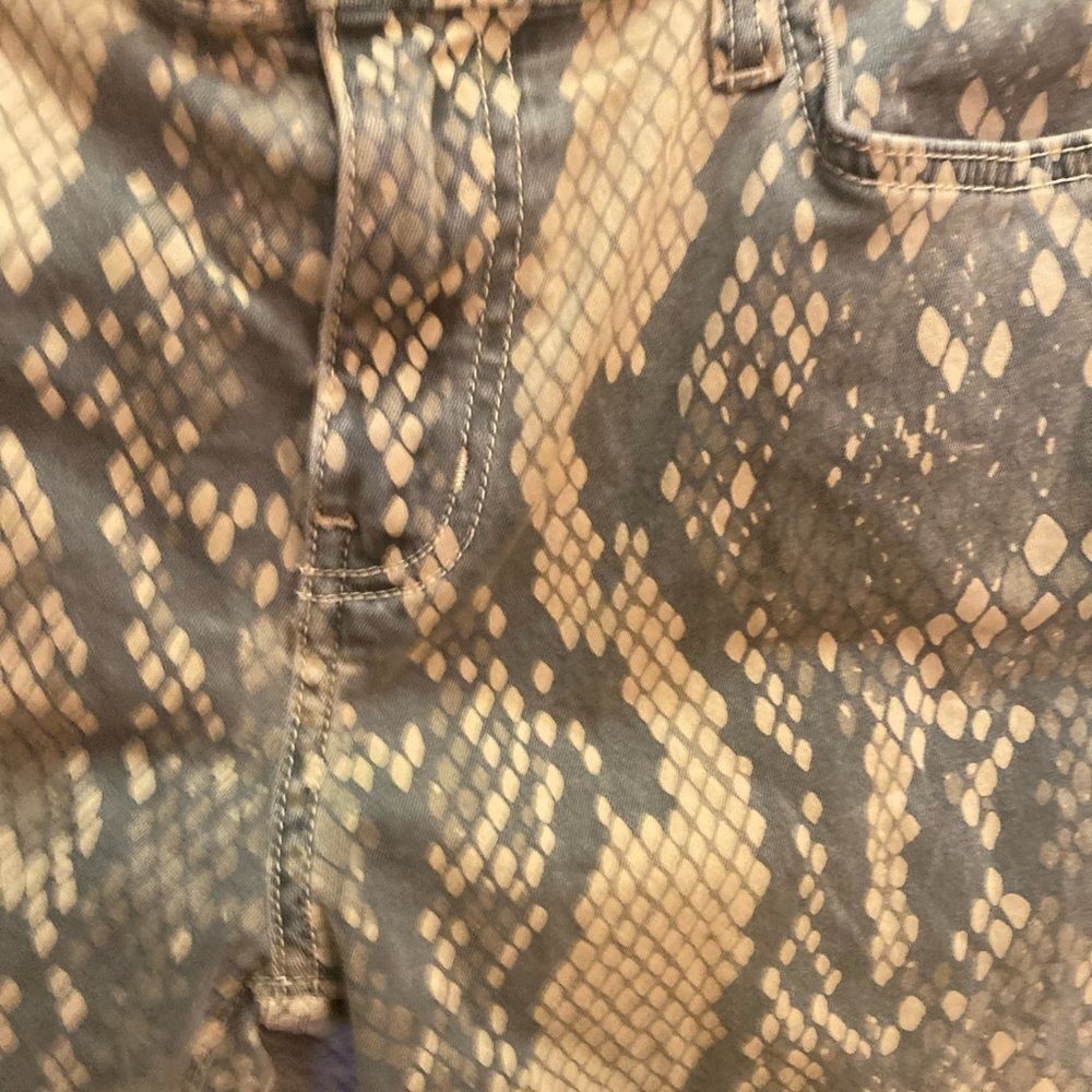 Current/Elliot yellow python skinny jeans - Picture 5 of 10